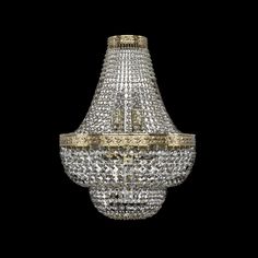 Хрустальное потолочное бра 19101B/H1/35IV G Bohemia Ivele Crystal