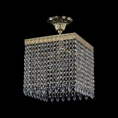 Люстра хрустальная подвесная 19202/25IV G Drops Bohemia Ivele Crystal