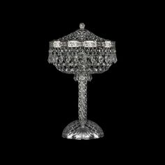 Хрустальная настольная лампа 19271L4/25IV Ni Bohemia Ivele Crystal