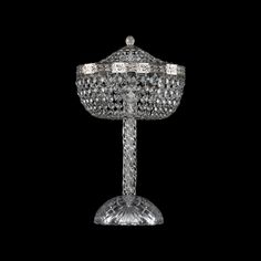 Хрустальная настольная лампа 19111L4/25IV Ni Bohemia Ivele Crystal