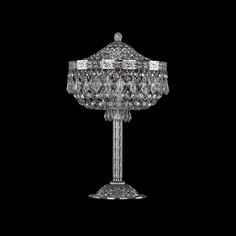 Хрустальная настольная лампа 19271L6/25IV Ni Bohemia Ivele Crystal