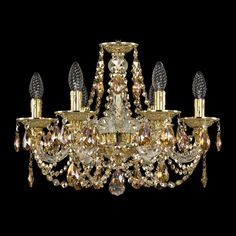 Хрустальная люстра 16106/6/165 G R777 Bohemia Ivele Crystal