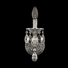 Хрустальное настенное бра 16113B/1/141 NB Bohemia Ivele Crystal