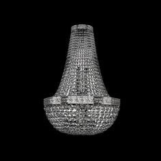 Хрустальное потолочное бра 19111B/H2/35IV Ni Bohemia Ivele Crystal