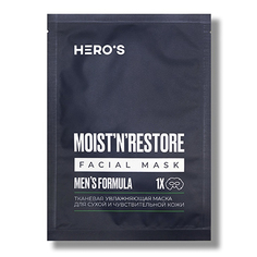 Маска HEROS, для сухой и чувствительной кожи Mens Formula, 20 г