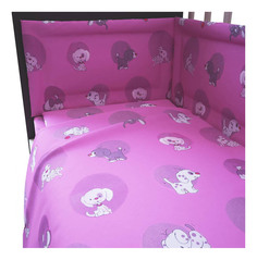 Комплект детского постельного белья Фея Наши друзья розовый