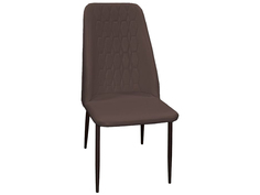 Стул Марсала на ножках Батлер 06 (Шоколад), иск. кожа/Каркас Черный муар, 2 шт. Avrora