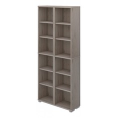 Стеллаж Мэрдэс Домино нельсон ПУ-30-1 89,4х30х213,1 см, коричневый Merdes