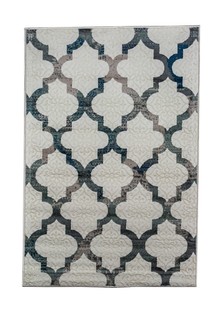Ковер ворсовый NUR голубой серый 160х230 арт. УК-1013-07 Kamalak Tekstil