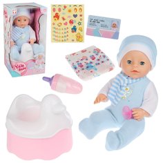 Кукла-пупс Наша Игрушка Мой малыш, 40 см, пьет, писает, музыка, 5 предметов