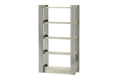 Стеллаж Hoff 80330599 80х30х143,1 см, дуб серый craft/графит глянец