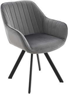 Стул металлический Роан/ Монолит грей/Чёрный матовый муар 101274Ар Mebwill