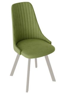Стул «Франк» (паук) Капучино матовый/Зеленый микровелюр Triya