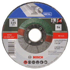 Диск отрезной абразивный по металлу для УШМ Bosch 115х2.5 2609256332
