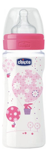 Детская бутылочка Chicco Well-Being Girl 4 мес 330 мл 310205122