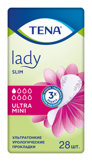 Урологические прокладки TENA Lady Slim Ultra Mini 28 шт.