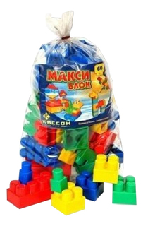 Конструктор пластиковый Кассон Макси Блок 60 деталей