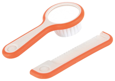 Щетка с зеркалом и расческа Bebe Confort Коралловый