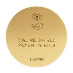 Патчи для глаз L’Sanic Snail and 24K Gold Premium Eye Patch 60 шт