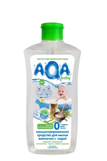 Концентрированное средство AQA baby для мытья ванночек с содой 500 мл