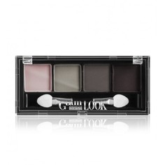 Тени для век LuxVisage Glam Look 4х цветные матовые №5 Дымчатая
