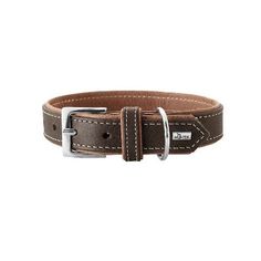 Ошейник для собак HUNTER Porto 45 (33-39см) 2,8 натуральная кожа коньячный