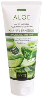 Пенка для умывания Jigott Natural Aloe Foam Cleansing 180 мл