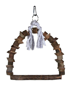 Качели для птиц TRIXIE TR-5829 Arch Swing M, деревянные с блоками, 22х29 см