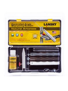 Точилка для ножей Lansky Natural Arkansas Knife Sharpening System LKNAT
