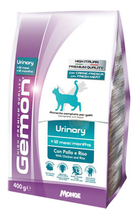 Сухой корм для кошек Gemon URINARY, для профилактики МКБ, курица, 0,4кг