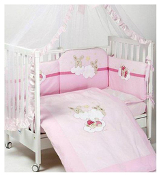 Комплект детского постельного белья FERETTI RABBIT лонг розовый 6 предметов