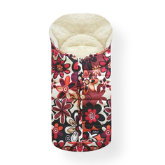 Спальный мешок в коляску Womar Wintry №12, шерсть, 18 Цветки