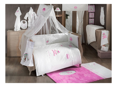 Комплект детского постельного белья Kidboo Teddy Boo PINK 6предметов