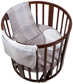 Комплект детского постельного белья Chepe 71020 Белый; Серый