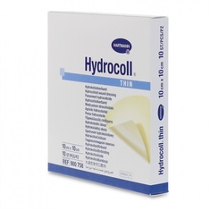 Повязка Hydrocoll thin гидроколлоидная самофиксирующаяся для заживления 10х10 см 10 шт. Hartmann