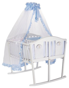 Люлька для двойни с матрасом Feretti Culla Gemmellare Doppio Nidi Enchant Белая