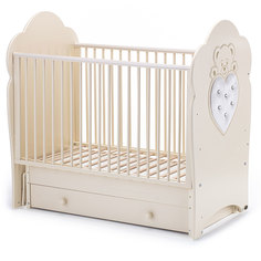 Кроватка Nuovita Fortuna Swing маятник поперечный avorio слоновая кость
