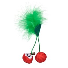 Игрушка для кошек Petstages Dental Вишни с кошачьей мятой, 8,9х3,8 см