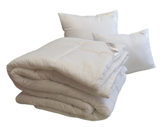 Облегченное евро одеяло SleepMaker Jasmine bio White 200x220см Лебяжий пух (иск.)