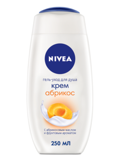 Гель для душа Nivea Bath Care Cream Shower Apricot And Milk 250 мл