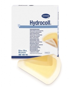 Повязка Hydrocoll гидроколлоидная самофиксирующаяся для заживления 7,5х7,5 см 10 шт. Hartmann