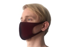 Многоразовая защитная маска NB 11868 бордовая 2 шт.