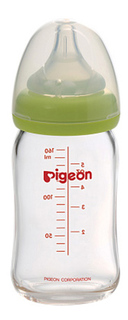 Бутылочка для кормления Перистальтик Плюс с широким горлом 160 мл стекло Pigeon