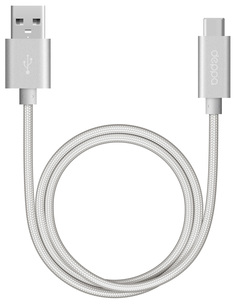 Дата-кабель Deppa Type-C 1,2м Silver