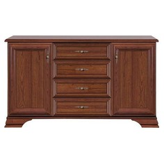 Комод BlackRedWhite Кентаки S132-KOM2D4S BRW_00008042 44,5х154,5х90 см, каштан