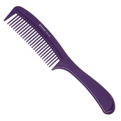 Расческа Dewal Beauty с ручкой, фиолетовая, 22 см