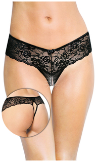 Трусики кружевные SoftLine Collection, черный, S/M