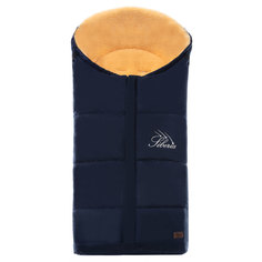 Конверт зимний меховой Nuovita Siberia Pesco Blu scuro, Темно-синий