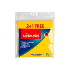 Салфетка VILEDA универсальная вискозная 2+1 шт
