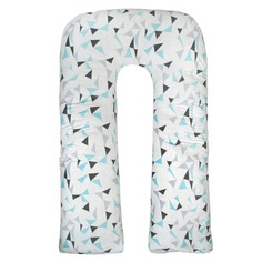Подушка для беременных Amarobaby Exclusive Soft Collection U-образная Треугольники 340х35